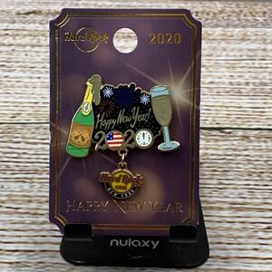 Hard Rock‎ Cafe New York 2020 Happy New Year Celebration Pin New on Card
